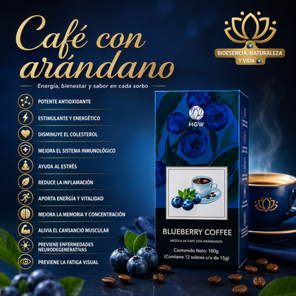 Berry Coffee Con Arándanos Antioxidante Vitamina C